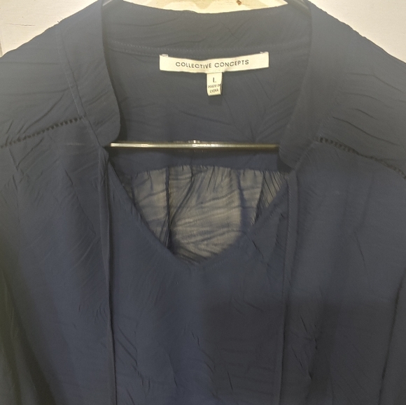 Sheer Blouse black women - Picture 6 of 10